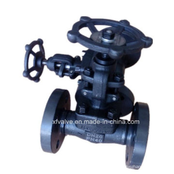 Forged Carbon Steel A105 Flange Connection End Globe Valve